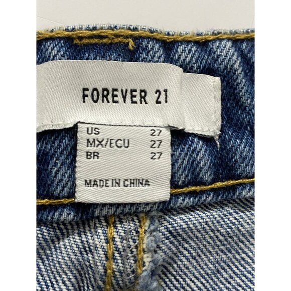 Forever 21 Concert Short Womens 28X2.5 (tag reads 27”) Blue Jean Cutoff Shorts - Picture 6 of 10